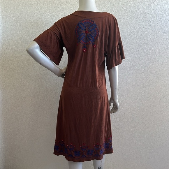 JWLA Johnny Was Women’s Brown Western Embroidered Dress - Picture 8 of 8